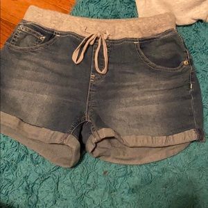stretchy jean shorts from justice